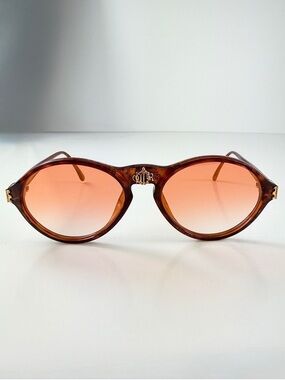 Dior 2635 Insignia DeadStock 80s Rounded Aviator Custom Sunglasses Lens Full Set
